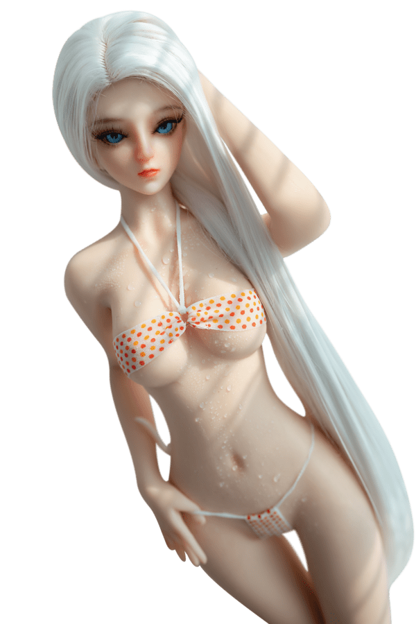 Mot-Alluring White-Haired Cute and Charming Full Silicone Anime Figurine - Image 21