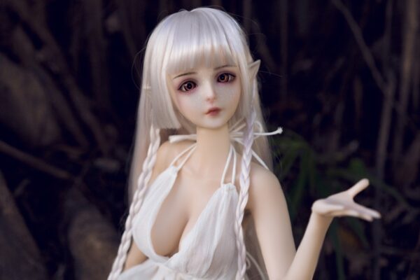 Haggai  – Full Silicone Cute Elf White-Haired Adult Figure - Image 19