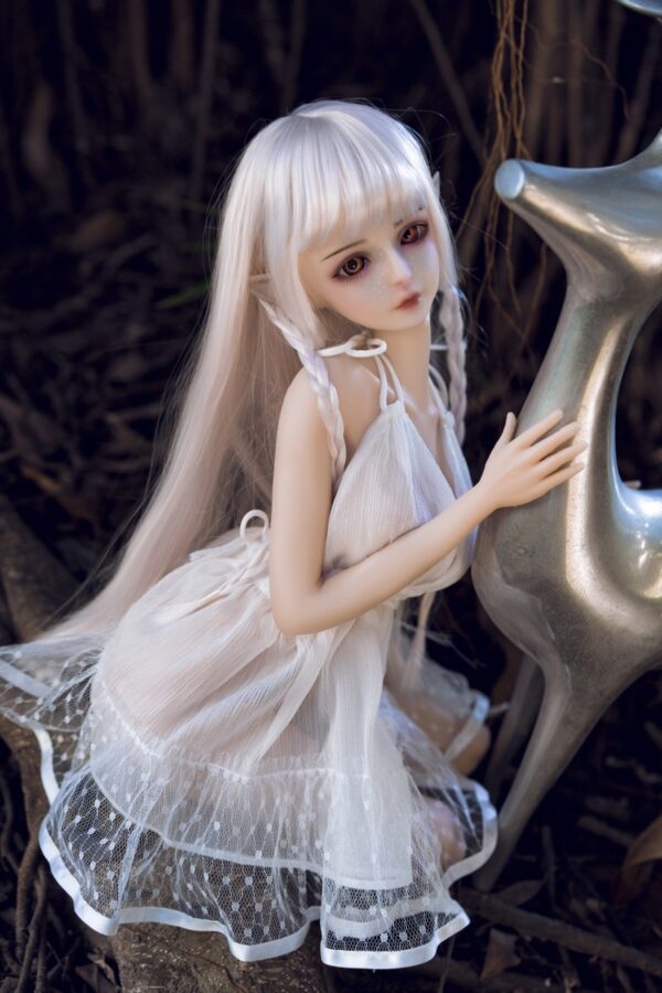 Haggai  – Full Silicone Cute Elf White-Haired Adult Figure - Image 2