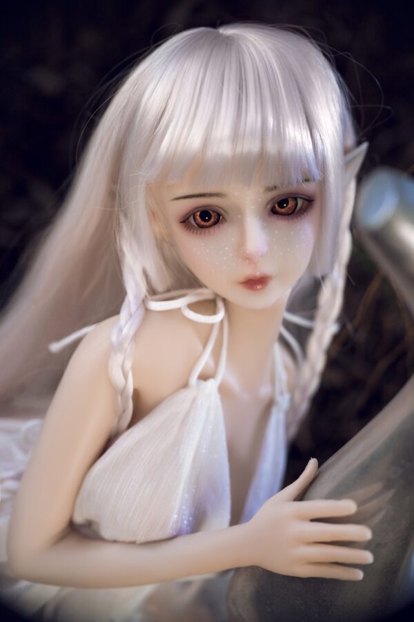 Haggai  – Full Silicone Cute Elf White-Haired Adult Figure