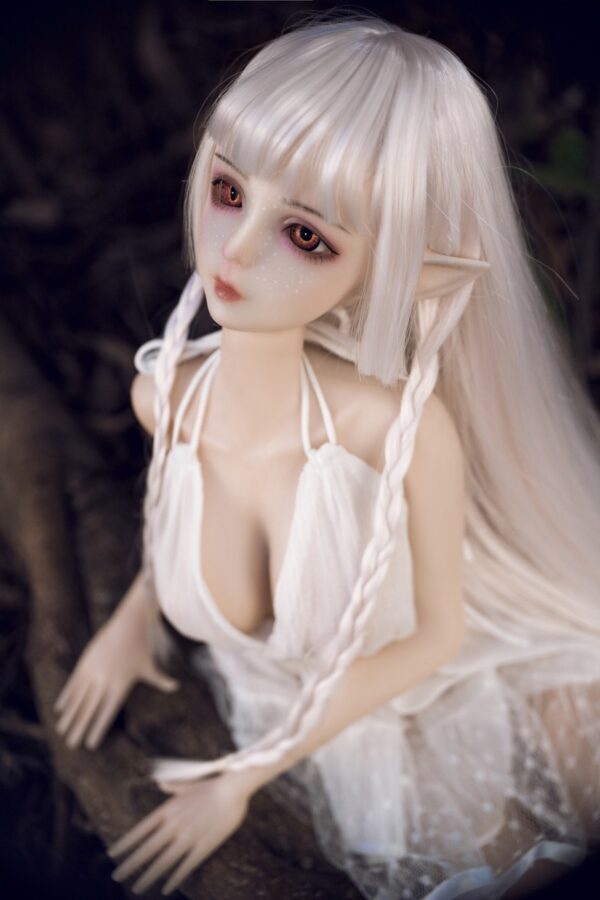 Haggai  – Full Silicone Cute Elf White-Haired Adult Figure - Image 3