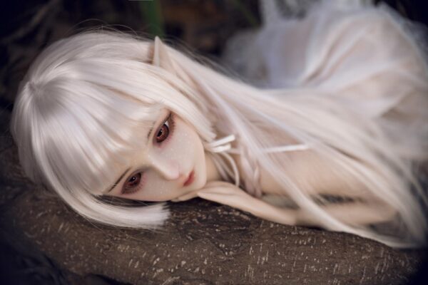 Haggai  – Full Silicone Cute Elf White-Haired Adult Figure - Image 17