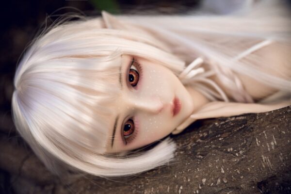 Haggai  – Full Silicone Cute Elf White-Haired Adult Figure - Image 15