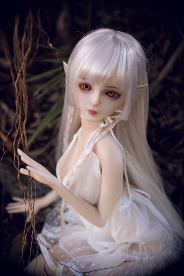 Haggai  – Full Silicone Cute Elf White-Haired Adult Figure - Image 6