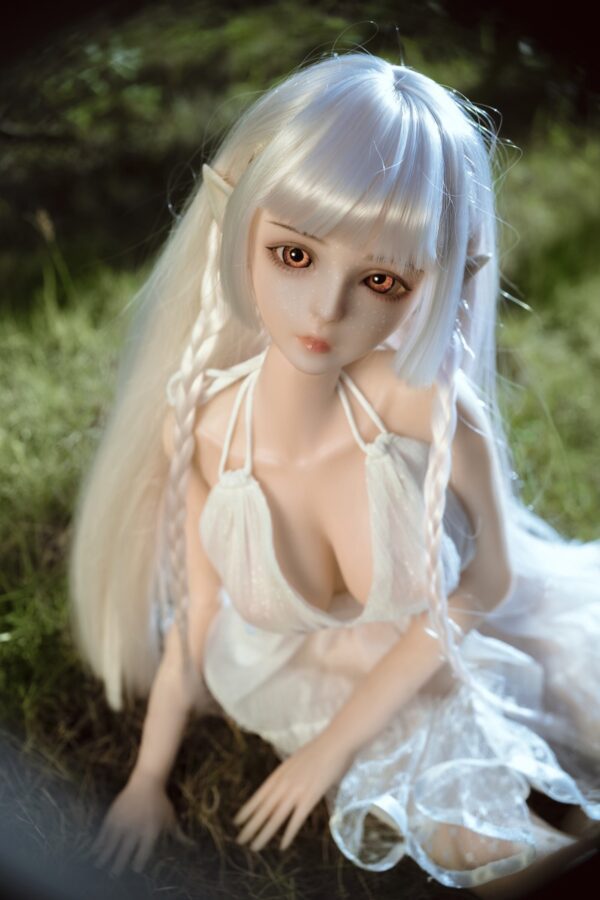 Haggai  – Full Silicone Cute Elf White-Haired Adult Figure - Image 9