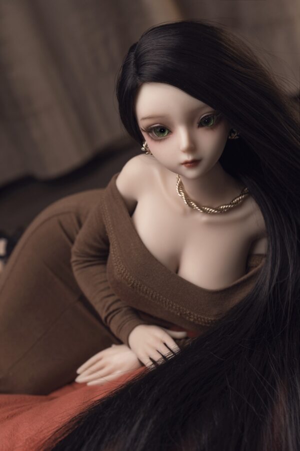 Judith  -Alluring Full Silicone Anime Adult Black Hair Figurine - Image 9