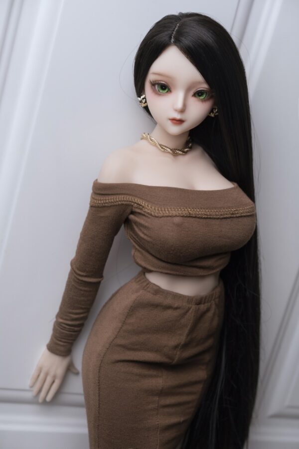 Judith  -Alluring Full Silicone Anime Adult Black Hair Figurine - Image 11