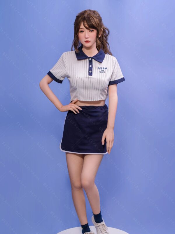F4716-160cm(5.3ft)-34kg 2.0 B Cup Silicone Japanese School Uniform Sex Doll – Authentic Attire Love Doll｜Bezlya Doll - Image 6