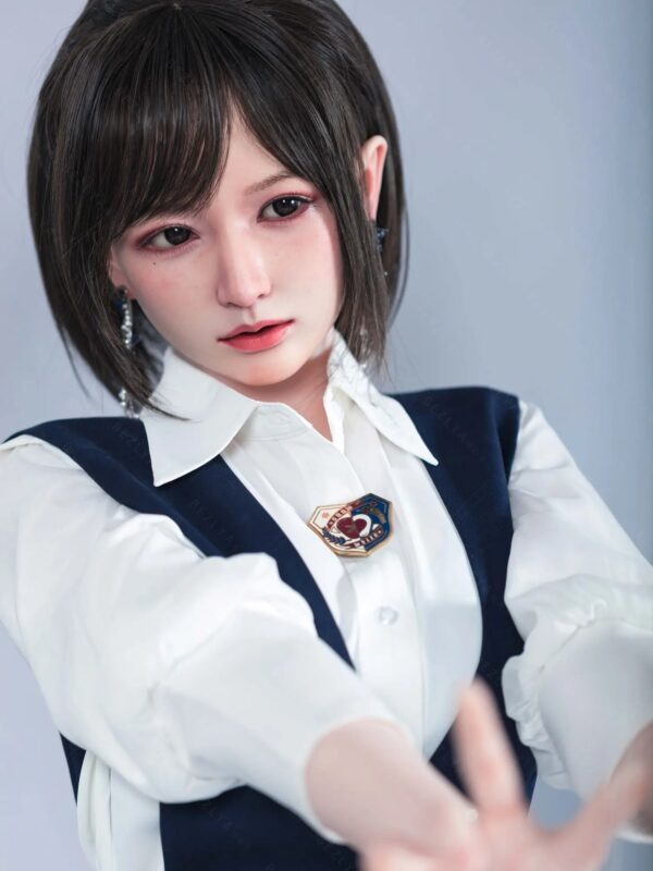F4781-162cm(5.4ft)-39.5kg 2.2u B Cup Asian Real Silicone College Style Japanese Sex Doll｜Bezlya Doll - Image 6