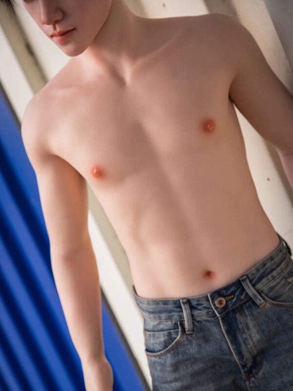 F4615-177cm/5ft10-55kg Femboy Full Size Sex With Silicone Male Sex Doll | Qita doll - Image 12