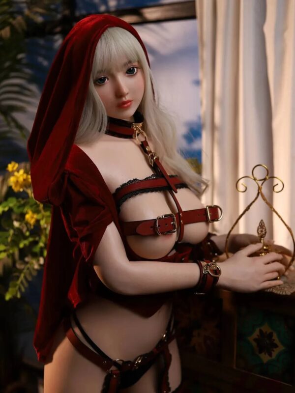 F3613-150cm/4ft11(36.5kg) B cup Red Riding Hood Silicone Mini Teen Sex Doll | FJ Doll