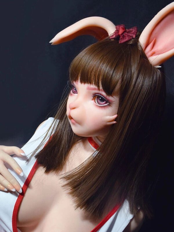 F1528-150cm/5ft-27.5kg Full Silicone Cosplay-Inspired Furry Rabbit Sex Doll – Real Fur Touch & Lifelike Flexibility | Elsa Babe - Image 3