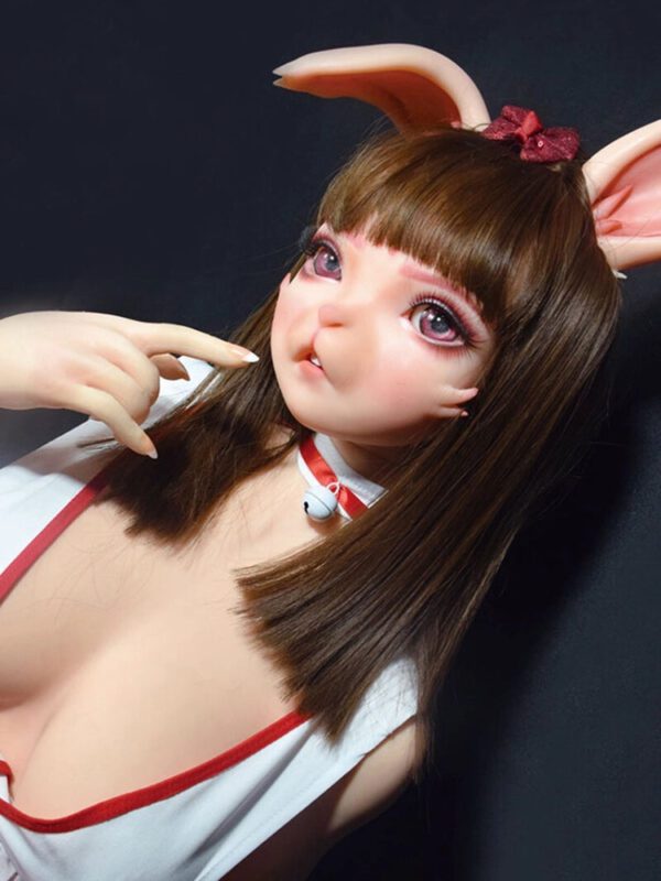 F1528-150cm/5ft-27.5kg Full Silicone Cosplay-Inspired Furry Rabbit Sex Doll – Real Fur Touch & Lifelike Flexibility | Elsa Babe - Image 6