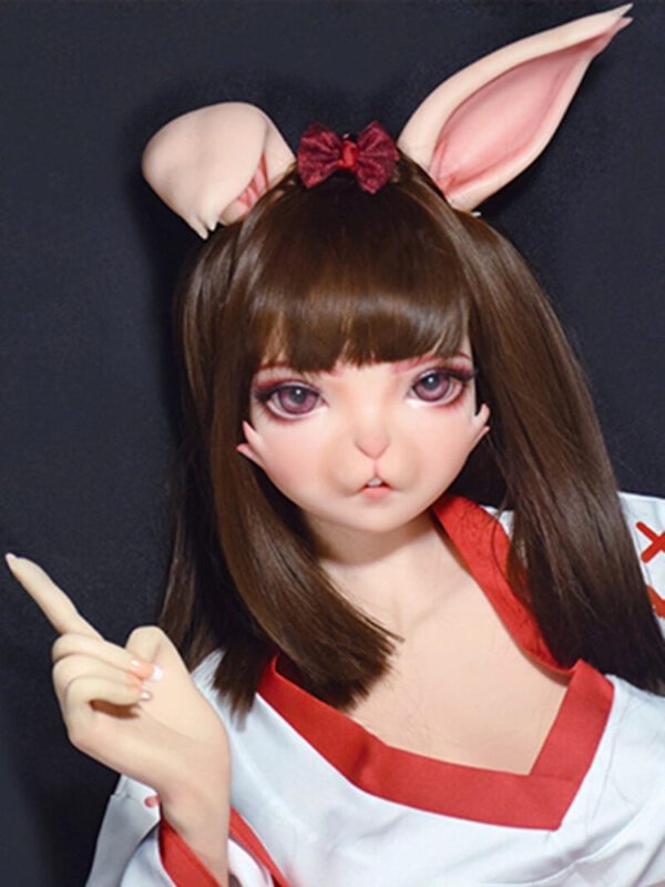 F1528-150cm/5ft-27.5kg Full Silicone Cosplay-Inspired Furry Rabbit Sex Doll – Real Fur Touch & Lifelike Flexibility | Elsa Babe - Image 7
