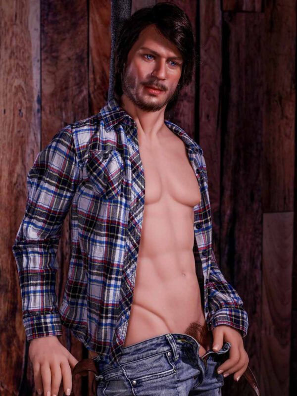 F3880-167cm/5ft5-47kg Bearded Dad TPE Body Silicone Head Real Male Sex Doll | HR Doll - Image 2