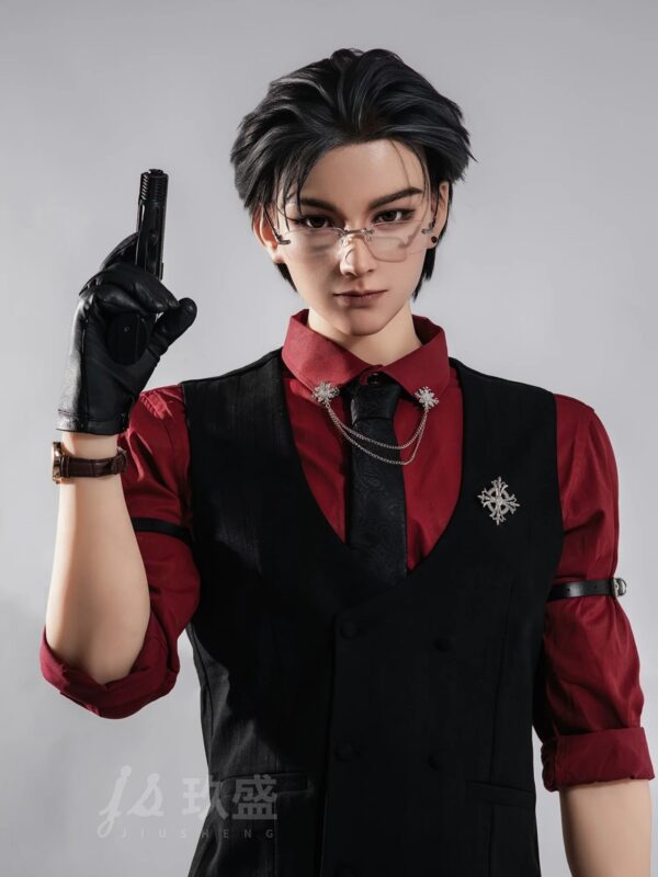 F5689—185cm/6ft1-45kg Gavin 7.09in Dildo Premium Silicone Head Femboy Male Sex Doll for Roleplay & Fetish Scenarios | Jiusheng Doll - Image 10