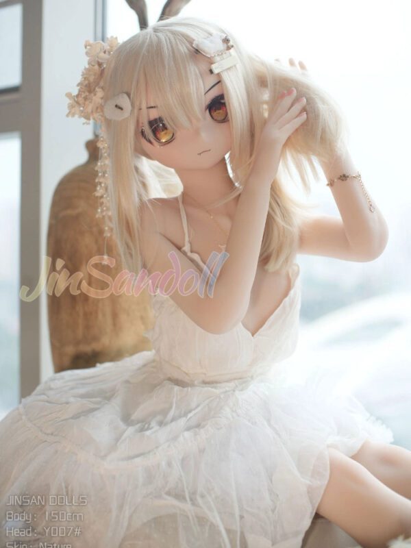 F4246- 150cm(4.9ft)-25kg  A Cup Flat Chest Anime TPE Hentai Sex Doll丨WM Doll - Image 3