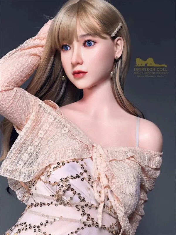 F1200-152cm/5ft A Cup Candy Japanese Flat Chest Silicone Sex Doll  ｜Irontech Doll - Image 6