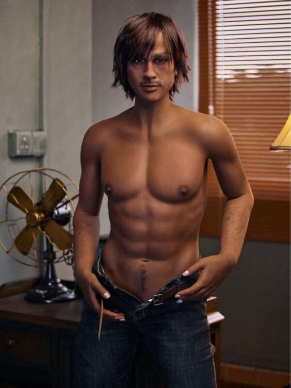 F124-175CM/5ft8-50kg Grin Cool West Style TPE Thrusting Male Sex Doll-Irontech Doll - Image 2