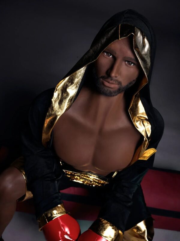 F126-175CM/5ft8-50kg Eisen Mature Power Guy TPE Best Black Male Sex Doll - Irontech Doll - Image 3
