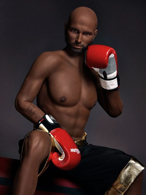F126-175CM/5ft8-50kg Eisen Mature Power Guy TPE Best Black Male Sex Doll - Irontech Doll - Image 8