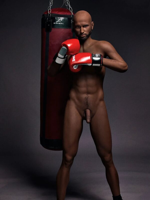 F126-175CM/5ft8-50kg Eisen Mature Power Guy TPE Best Black Male Sex Doll - Irontech Doll - Image 2