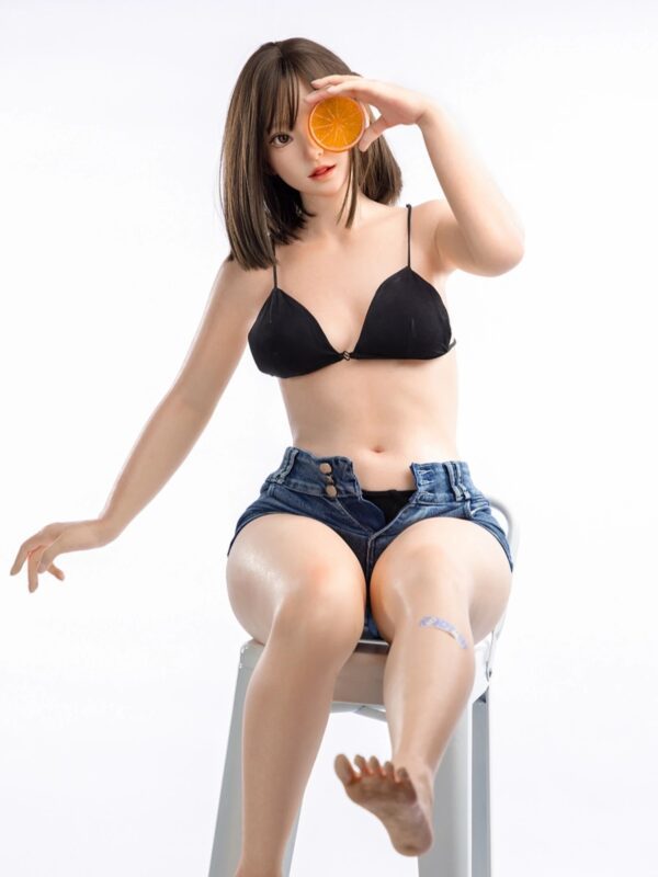 F5737—151cm/4ft9-34kg A Cup Silicone Asian Chinese Sex Doll  | Firefly Diary - Image 4