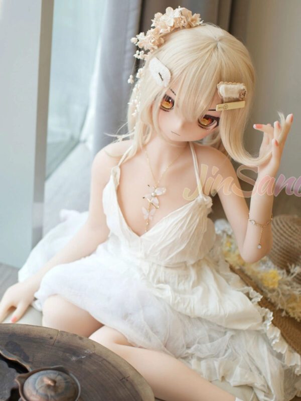 F4246- 150cm(4.9ft)-25kg  A Cup Flat Chest Anime TPE Hentai Sex Doll丨WM Doll - Image 4