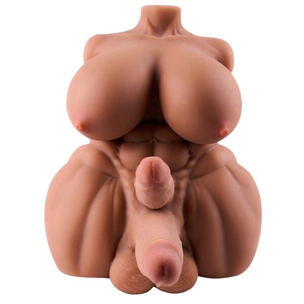P72-8.82lb 6.5/5.5inch Dildo Diphallia Futanari  Double Penis Femboy Hentai Cheap Male shemale Sex Doll Torso | MRL - Image 8