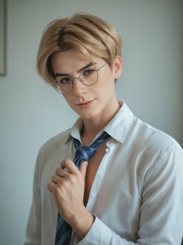 F5976—160cm/5ft2-45.5kg 7.1in Dildo Chinese Femboy Celebrity Male Sex Doll Electric penis| SY Doll