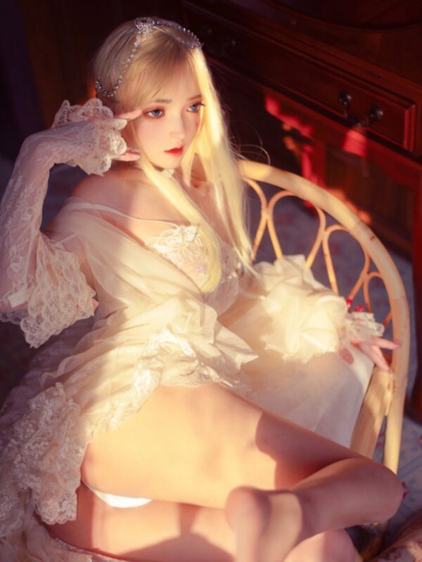 F6122-150cm/4ft9 29kg A Cup ROS Flat Chested Movable Jew ELF Silicone Small Alien Sex Doll | SY Doll - Image 3
