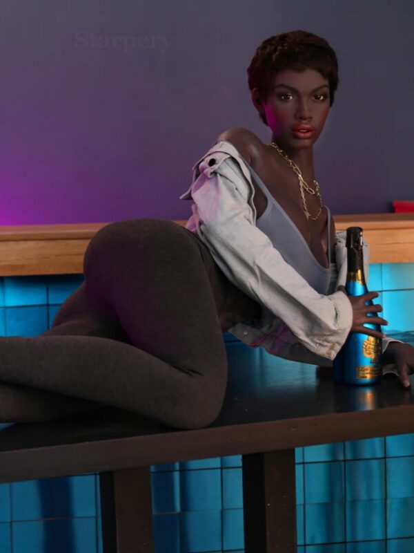 F532-174cm Black G Cup Silicone Sex Doll｜Starpery Doll - Image 6