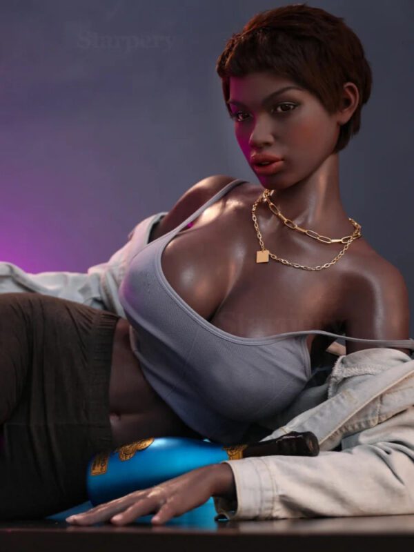 F532-174cm Black G Cup Silicone Sex Doll｜Starpery Doll - Image 7