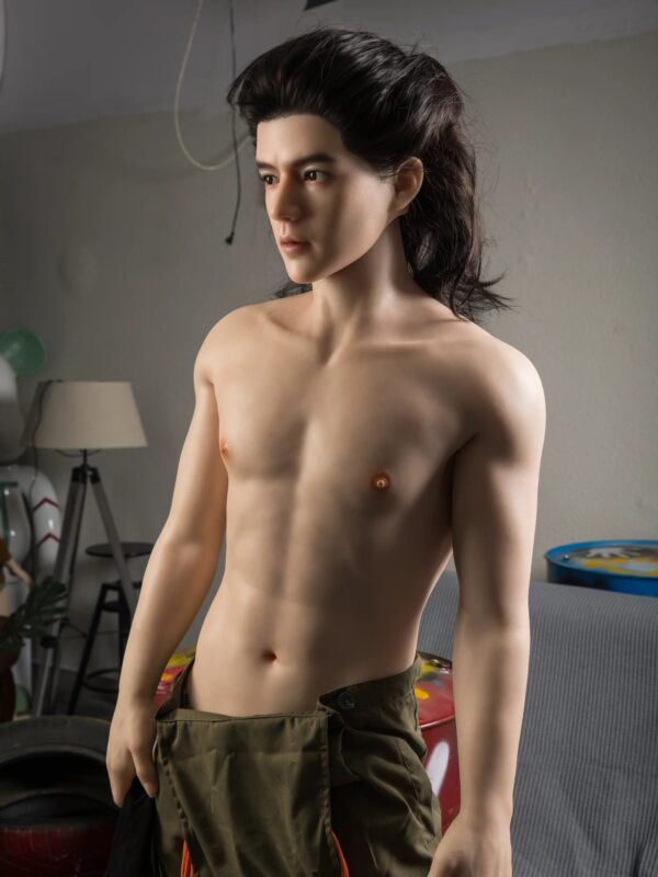 F4612-177cm/5ft10-55kg Femboy Full Size Sex With Silicone Male Sex Doll | Qita doll - Image 3