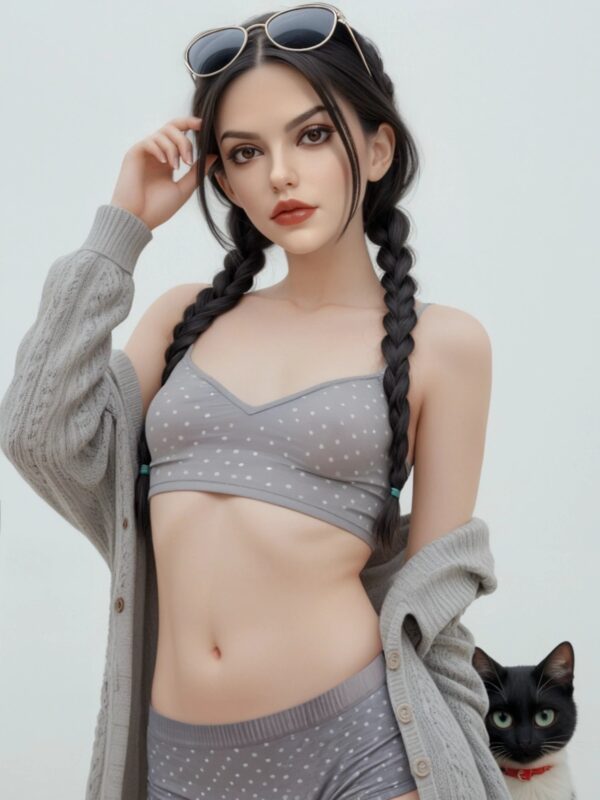 F6131-159cm/5.2ft 34kg B Cup Lifelike Silicone Head TPE Body Sex Doll | Rosretty Doll