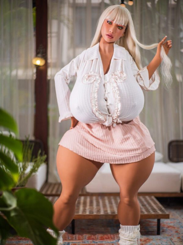 F2344a-151cm(4.9ft)-65kg T Cup Jasmine Biggest Ass Huge Breast Movable Jaw BBW Life Size Sex Doll Fat 2025丨Climax Doll Pro - Image 3