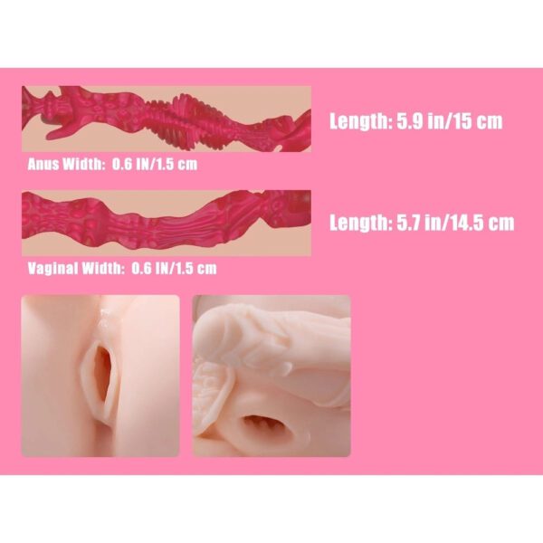 P70-4.1lb Tifa Centaur Double Channels Fake Pussy Anime pocket pussy Mini Hentai Fuck Toy | MRL - Image 10