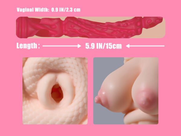 P71-2.2lb Joe Snake Girl One Channels Fake Pussy Anime pocket pussy Mini Hentai Sex Toy | MRL - Image 11