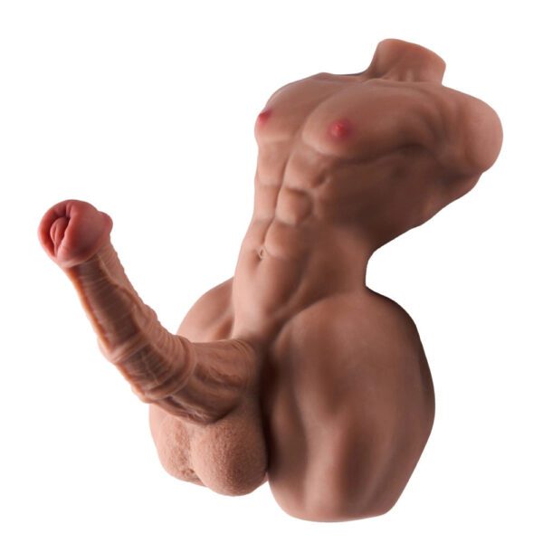 P88-9LB Centaur Black Torso Sex Doll With Horse Dildo Small Ebony Male Sex Dolls Torso | MRL - Image 4