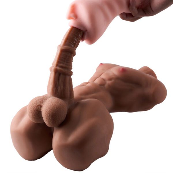 P88-9LB Centaur Black Torso Sex Doll With Horse Dildo Small Ebony Male Sex Dolls Torso | MRL - Image 7