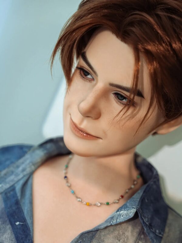 F5703—160cm/5ft2-45.5kg 7.1in Dildo Chinese Femboy Celebrity Male Sex Doll Electric penis| SY Doll - Image 14