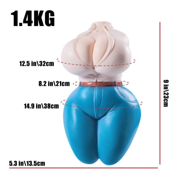 P73-6.39lb Cowgirl Busty Big Ass Silicone Fake Pussy Cheap BBW Sex Doll Boobs| MRL - Image 2