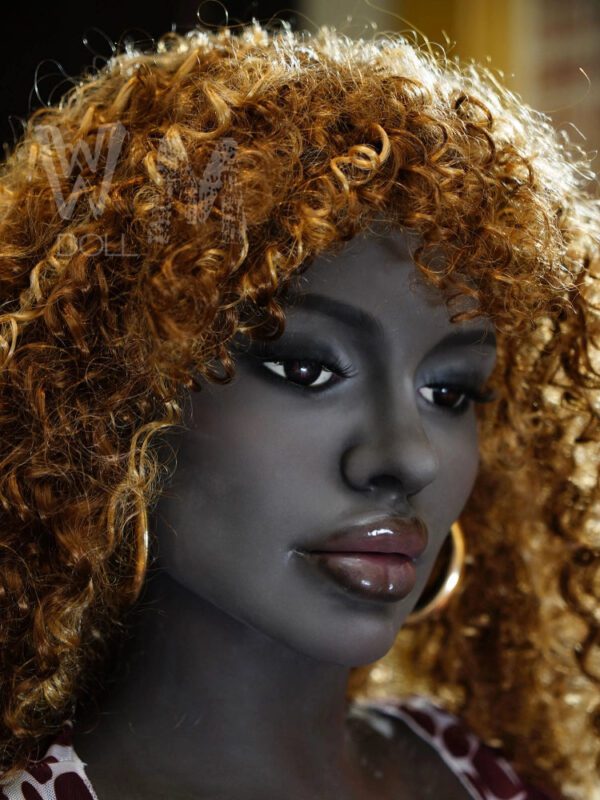 F4906- 162cm(5.3ft)-35kg E Cup Black  life size ebony TPE Sex Doll丨WM Doll - Image 10