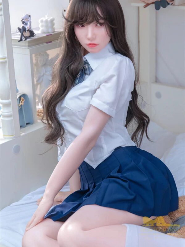 F1296-168cm B Cup Suki Asian Student Uniform Silicone Sex Doll｜Irontech Doll