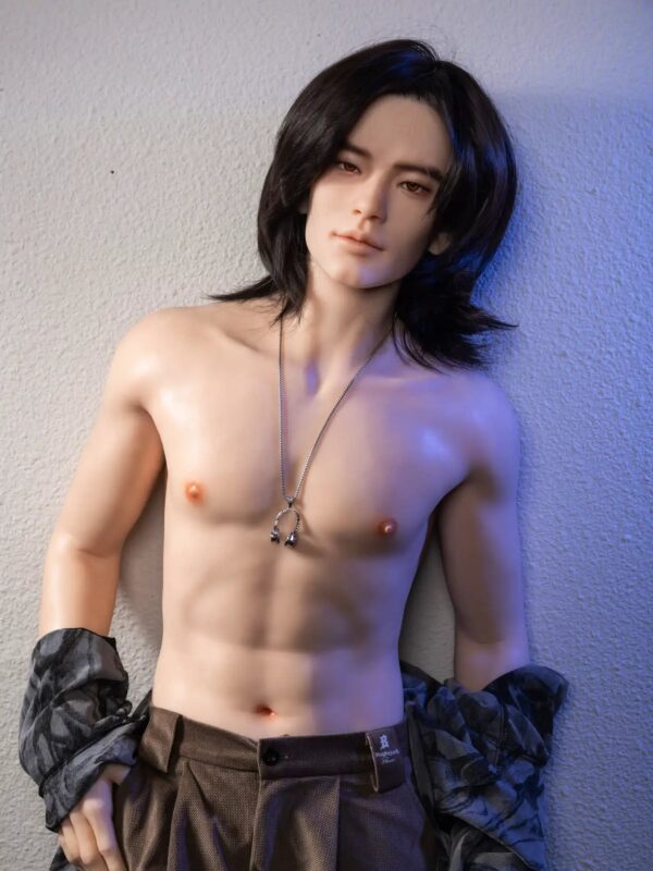 F4614-177cm/5ft10-55kg Femboy Full Size Sex With Silicone Male Sex Doll | Qita doll - Image 6