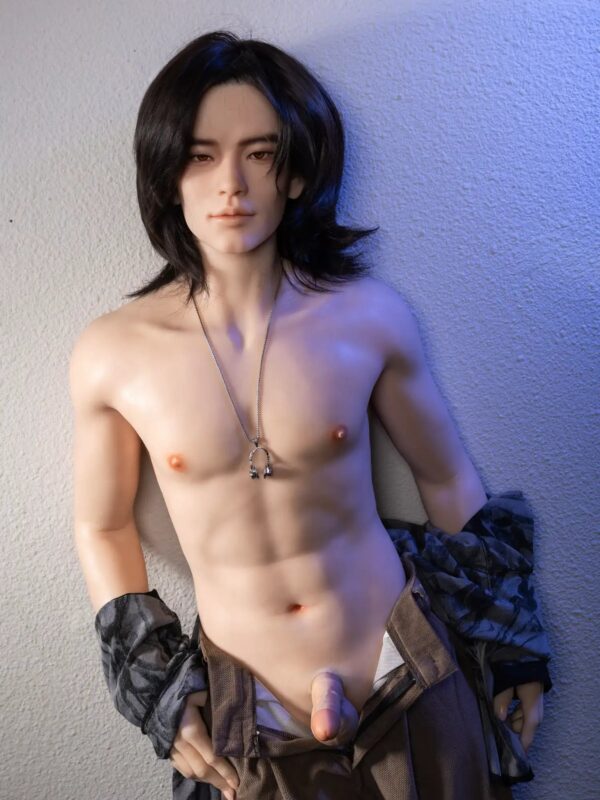 F4614-177cm/5ft10-55kg Femboy Full Size Sex With Silicone Male Sex Doll | Qita doll - Image 2