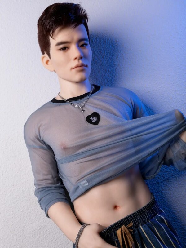F4613-177cm/5ft10 55kg Femboy Full Size Sex With Silicone Male Sex Doll Qita Doll - Image 7