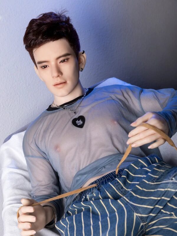 F4613-177cm/5ft10 55kg Femboy Full Size Sex With Silicone Male Sex Doll Qita Doll - Image 9