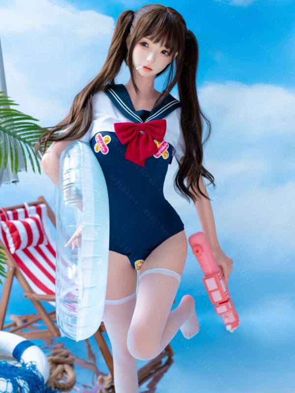 F7123-159cm(5.3ft)-31.5kg 2.2cf B Cup ROS Silicone Asian Adult Chinese flat chest Anime Sex Doll【ChunMoMo】｜Bezlya Doll - Image 7