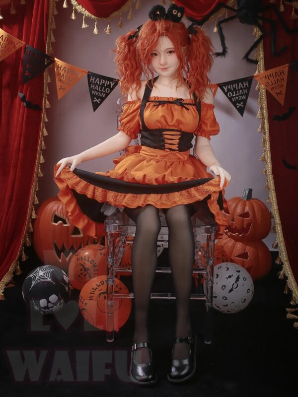 F7045—150cm/4ft9(27kg) B Cup  ROS All Saints' Day  TPE  Chinese Sex Doll Gel Breasts|MLW Doll - Image 9